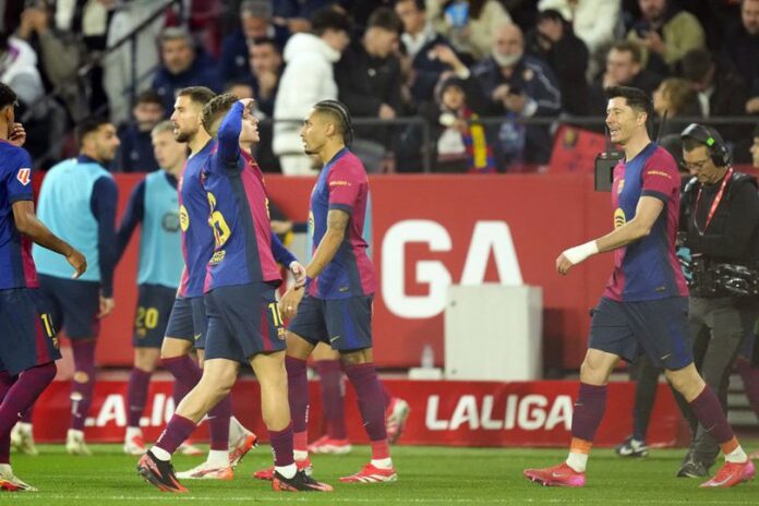 Diwarnai Kartu Merah, Barcelona vs Sevilla Skor 4-1