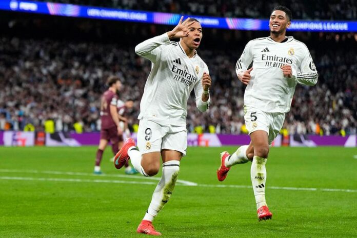 Hatrick Mbappe Bawa Real Madrid Lolos 16 Besar Liga Champions