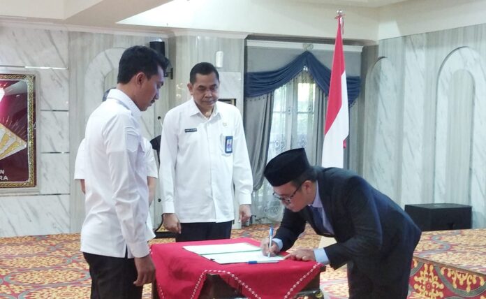 Lantik Saidan Fahmi Sebagai Dirut PT Baramarta, Saidi: BUMD Miliki Peran Strategis 