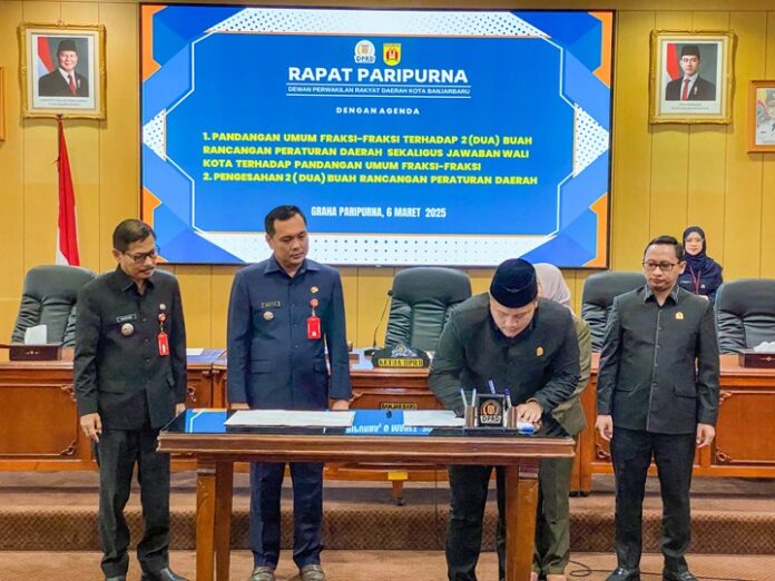 pengesahan raperda penyelenggaraan reklame dan penurunan stunting