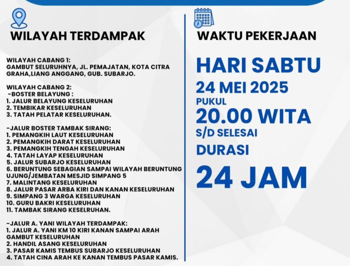Lakukan Perbaikan Kebocoran Pipa, Suplai Air Sebagian Pelanggan Terhenti