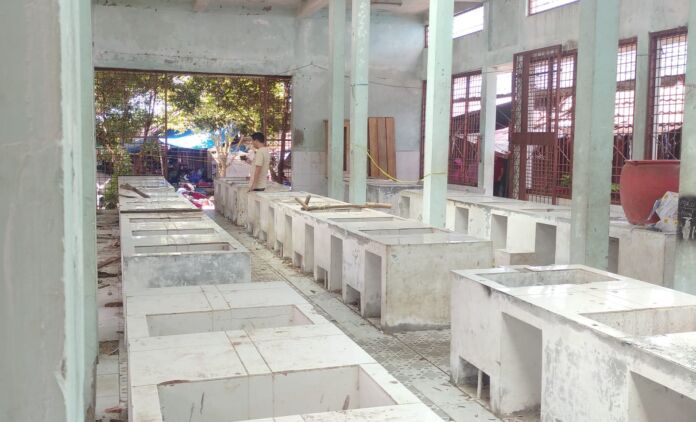 Pasar ikan di sisi kali mati aset pemkab banjar yang terlantar