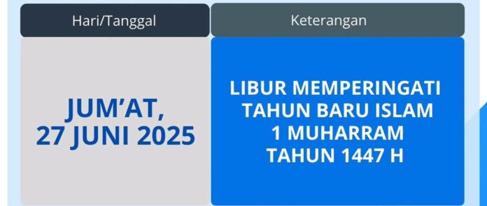 jam pelayanan ptam di peringatan 1 muharram 1447 hijriah