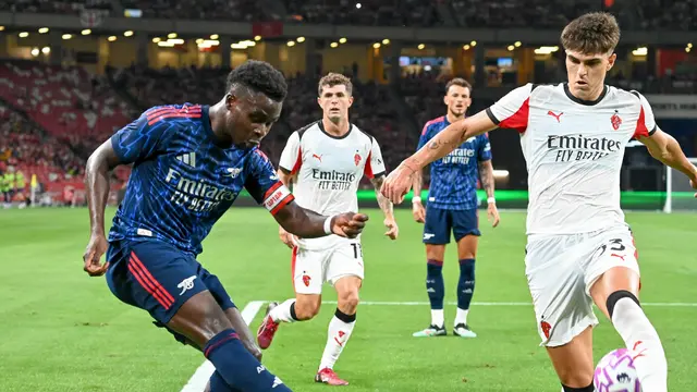 039710700_1753278431-000_67KM9EZ Arsenal vs AC Milan, The Gunners Menang 1-0 (Pen 5-6)
