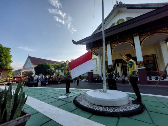 diskominfo kalsel gelar apel peringatan harganas