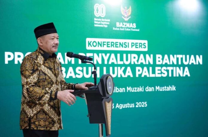 Baznas Kirim 80 Ton Bantuan Pangan ke Palestina via Airdrop pada HUT ke-80 RI