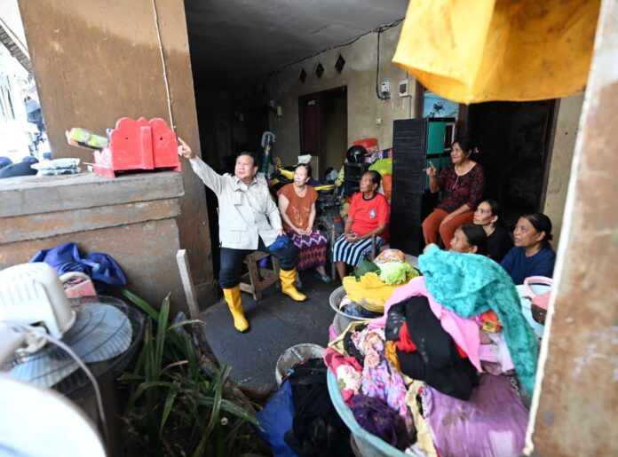 Presiden Prabowo Tinjau Lokasi Banjir di Badung, Bali
