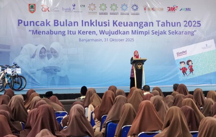 43bf2025-7160-45a5-b071-c6f855667a71 Bulan Inklusi Keuangan 2025; Ketua PKK Kalsel Hj. Fathul Jannah Muhidin Ingatkan Pentingnya Pengelolaan Keuangan