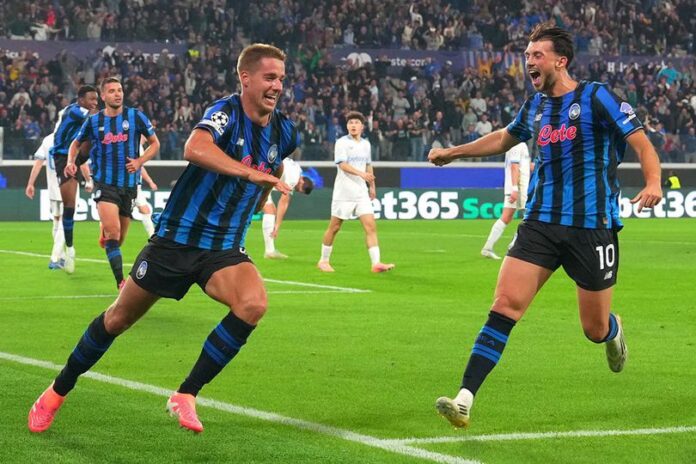 Atalanta Menang Dramatis 2-1 atas Club Brugge