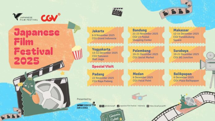 Japanese Film Festival 2025 Hadir di Sembilan Kota Indonesia Mulai November