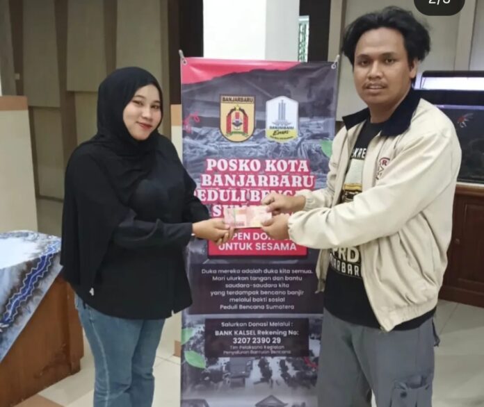 Sekretariat DPRD Banjarbaru Salurkan Bantuan Kemanusian 