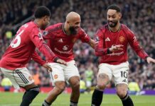 Man United vs Fulham 3-2, Old Trafford Bergemuruh di Injury Time Man United vs Fulham