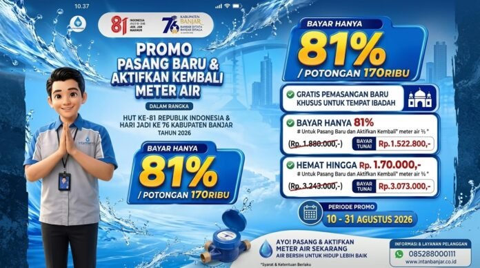 Pasang Meter Air Baru